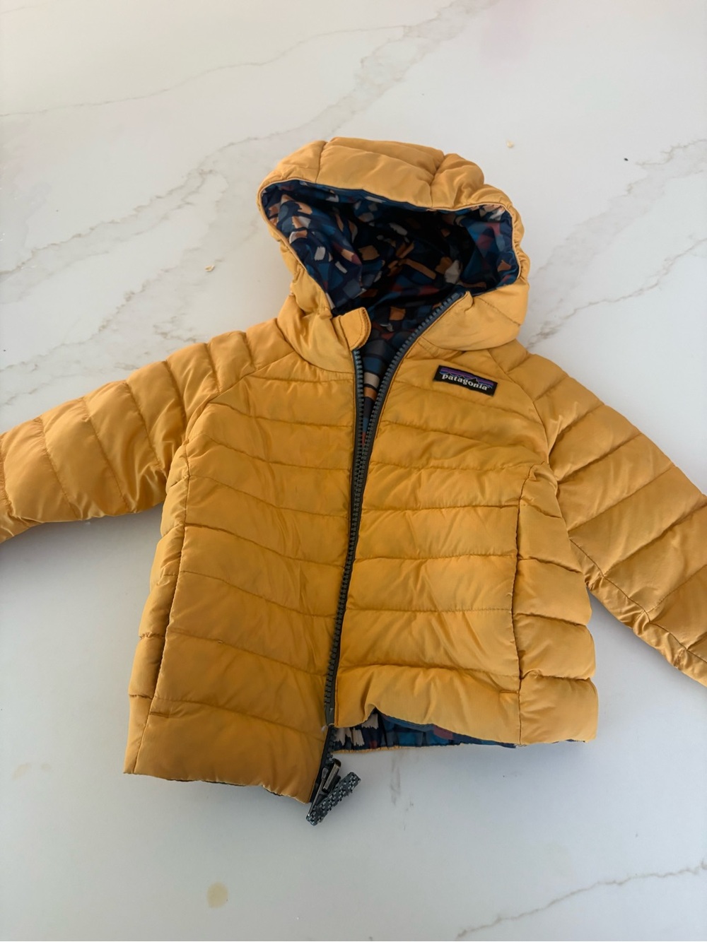 Patagonia Kids reversible Hooded Puffer Jacket